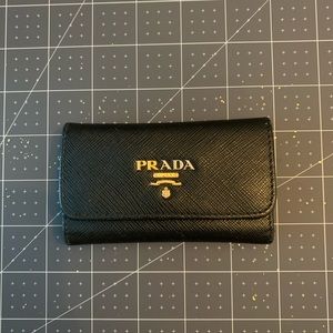 PRADA Saffiano Leather Key Case